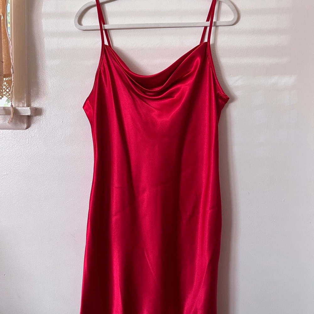 Bebe Satin Mini slip dress
